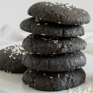 Black tahini cookies